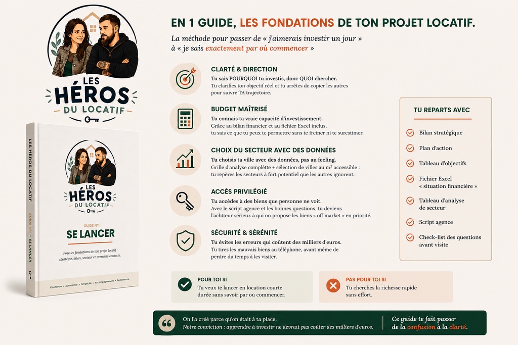 SE LANCER — Le guide pour réussir ton premier investissement en location courte durée